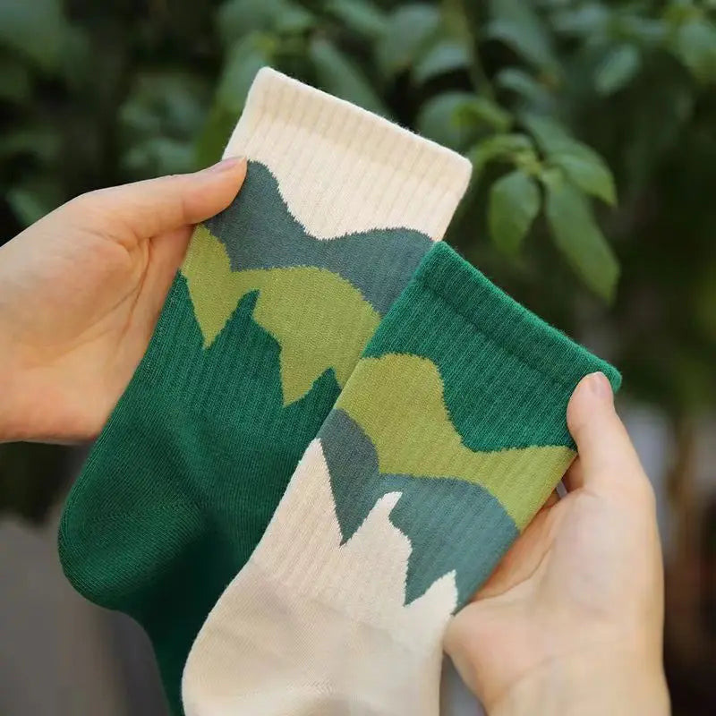 4 Pairs Of Fashionable And Soft AB Socks, Comfortable And Breathable Men's And W