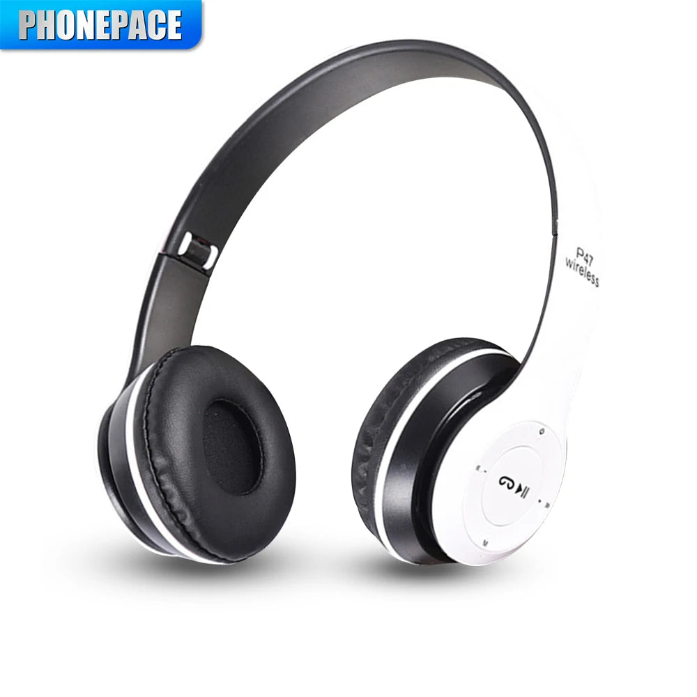 P47 Wireless bluetooth headphone With Mic Noise Cancelling Headsets Stereo Sound