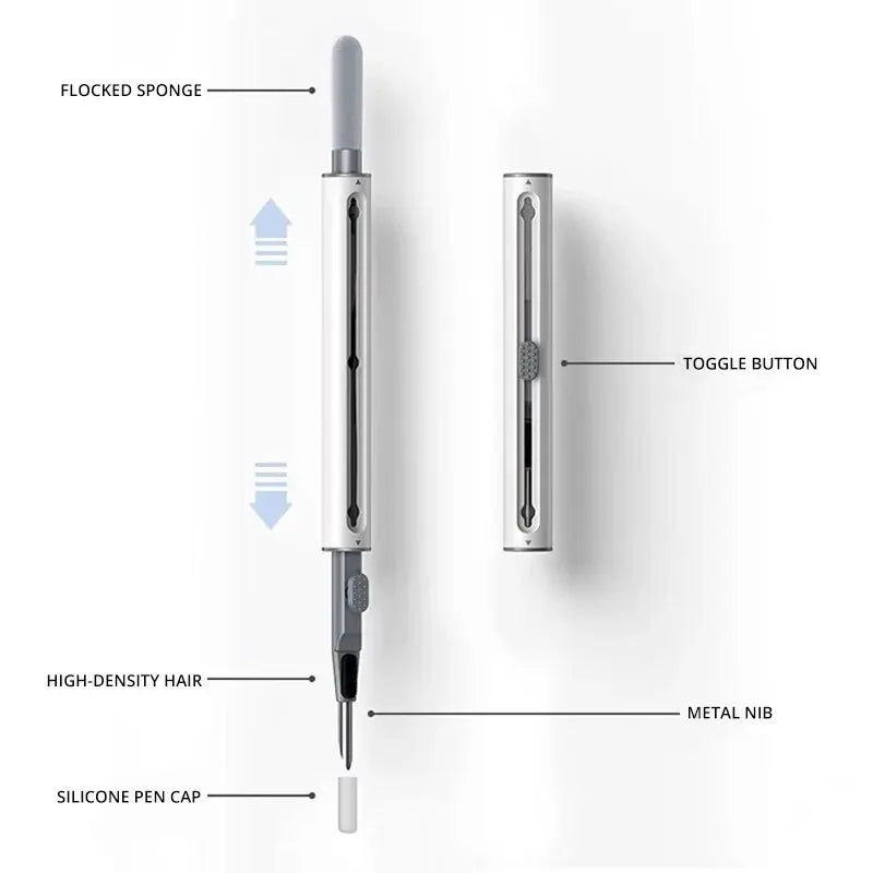 1pc Bluetooth Earphone Cleaning Pen Multifunctional Cleaning Brush Earphone Clea