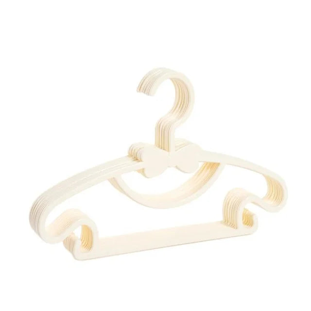 10pcs Baby Clothes Racks Portable Plastic Towel Display Scarfs Hangers Kids Clothing Organizer Windproof Children Coats Hanger