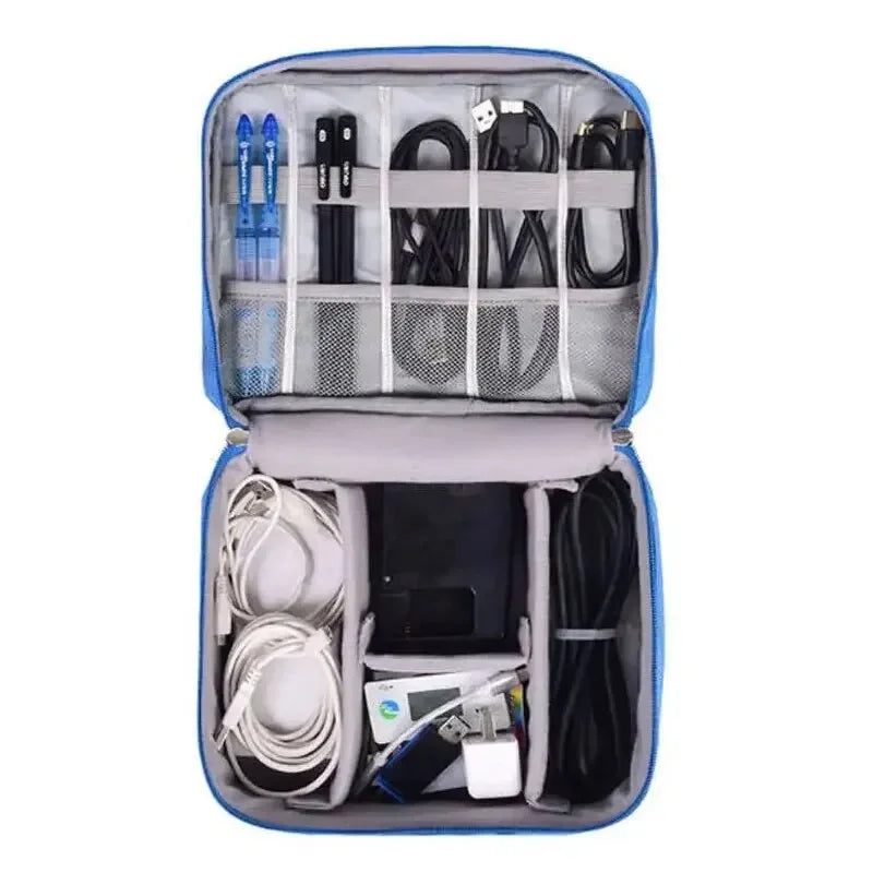 Cable Storage Bag Waterproof Digital Electronic Organizer USB Data Line Charger