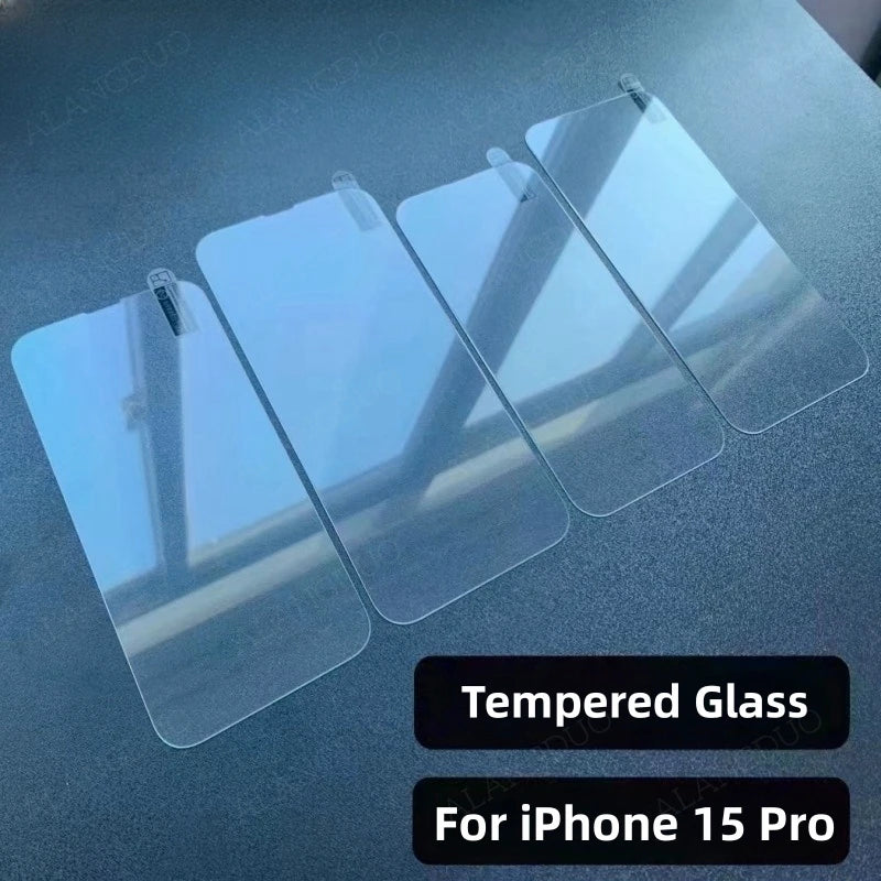 4 PCS Tempered Glass iPhone 15 14 13 12 11 XR Shatter Proof Screen Protector iPh