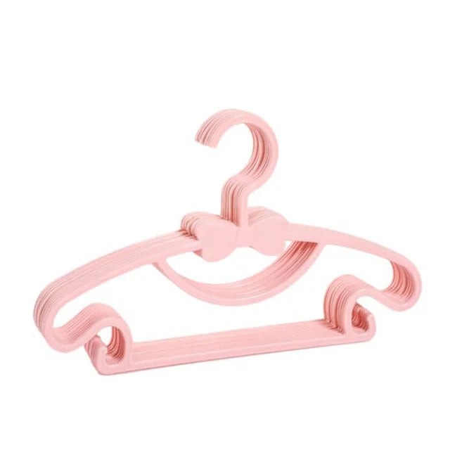 10pcs Baby Clothes Racks Portable Plastic Towel Display Scarfs Hangers Kids Clothing Organizer Windproof Children Coats Hanger
