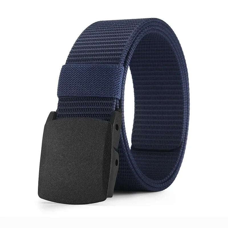 Men's Belt Outdoor Casual Canvas Belt Metal Free Training Nylon Tactical Belt Wi
