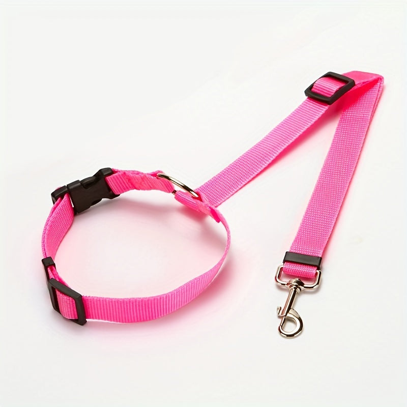 Pet Safety Harness - Car Seat Belt Lead Leash Safe Travel, Easy Installation, an