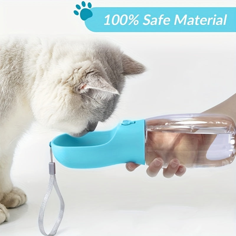 Portable Dog Water Bottle with Food Container - Large Capacity Outdoor Water Dispenser for Dogs, Puppies, and Cats - Perfect for Walking, Hiking, and Travel - Keep Your Pet Hydrated and Nourished on the Go