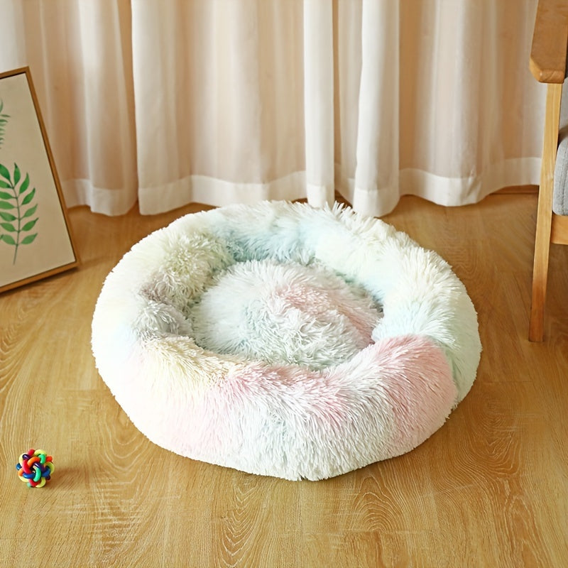 Pet Cat Nest, Solid Color Plush Cat Nest, Cat Mat, Suitable For Dogs And Cats Indoor Use