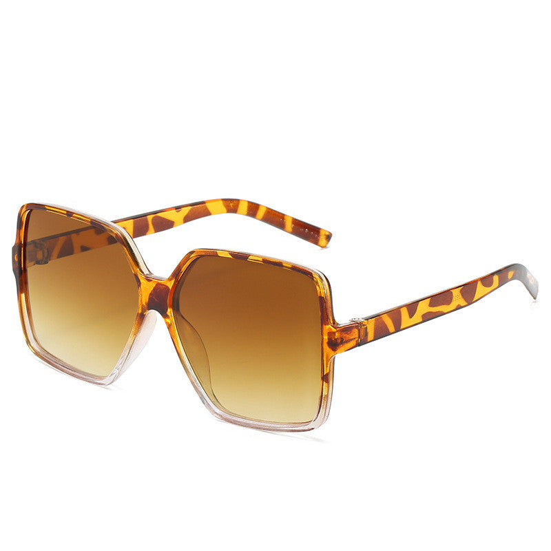 Fashion Women Oversize Sunglasses Gradient Lens Plastic Big Frame For Driving Travel