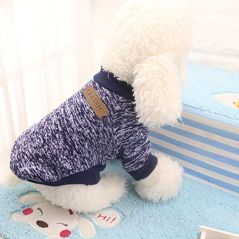 Soft Dog Sweater, Spring Dog Warm Clothing Puppy Sweatshirt For Cold Weather Small Dogs Clothes