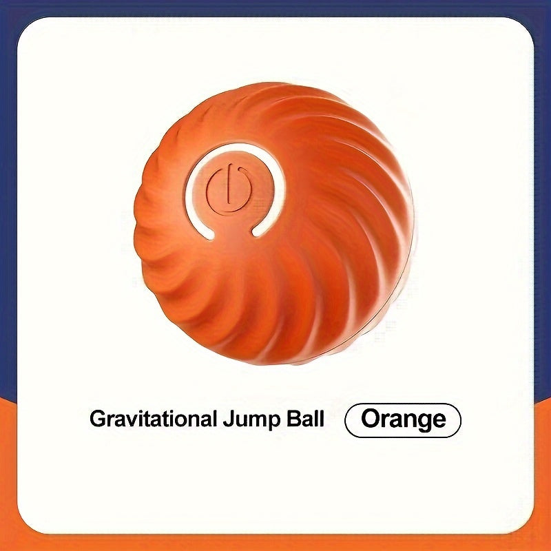 Intelligent Jumping Ball, Electric Charging Cat And Dog Toy, Self-rolling Pet Dog Toy Ball, Electric Intelligent Pet Ball, Pet Grinding Teeth Toy Gravity Jumping Ball Toy For Small Dogs