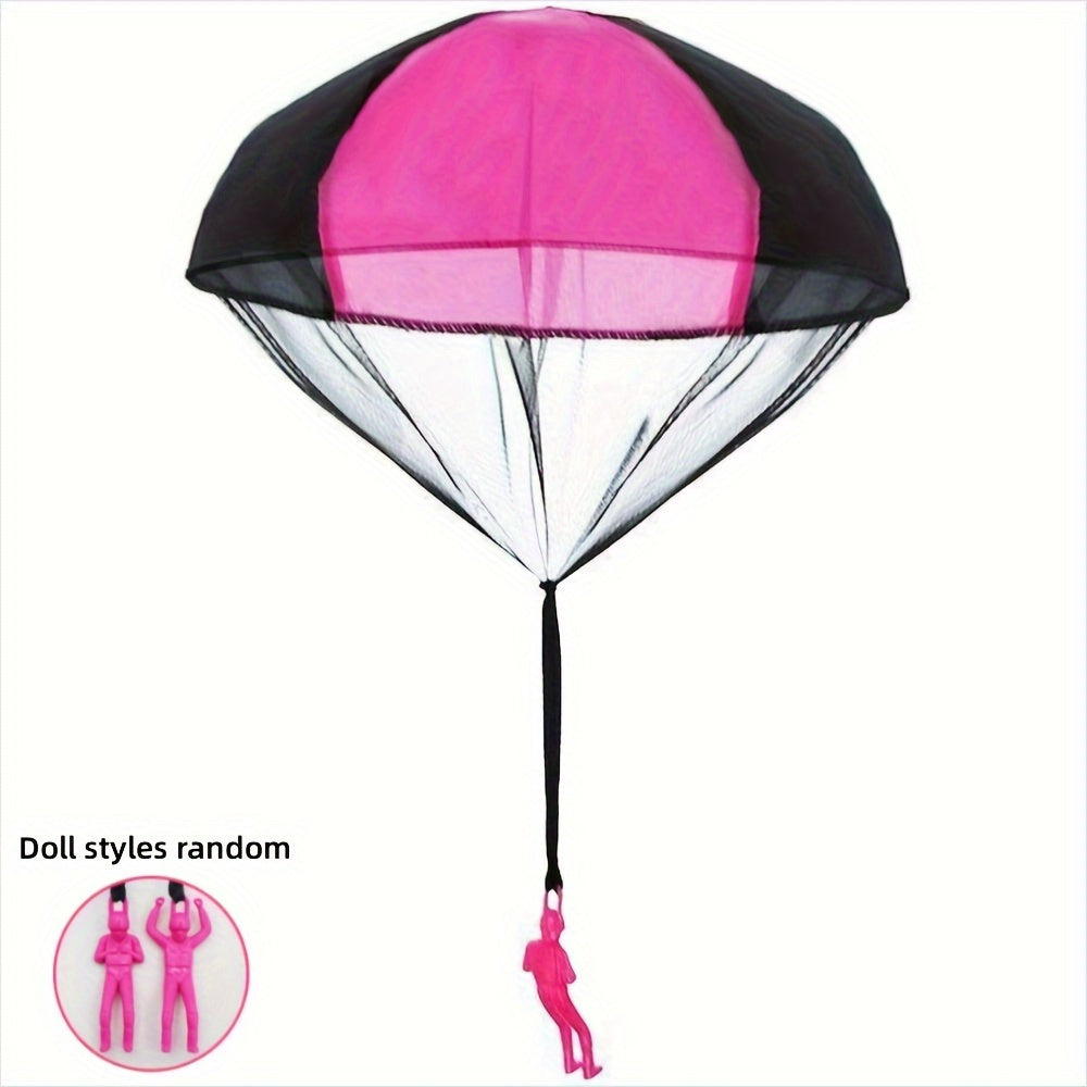1Pc Set Tangle Parachute Figures Hand Throw Soliders Square Outdoor Flying Toys Throw This Toy Into The Air And It Will Fly easter gift Christmas Halloween Gift