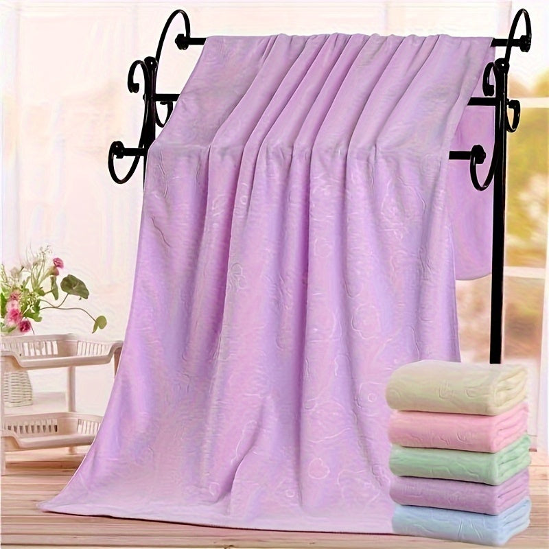 Ultra-Soft Plush Polyester Pet Bath Towel and Blanket - Highly Absorbent Quick-Dry Dog Bath Towel for Grooming, Drying, Sleeping - Durable Pet Towels for Dogs and Cats - 70.0cm x 140.0cm