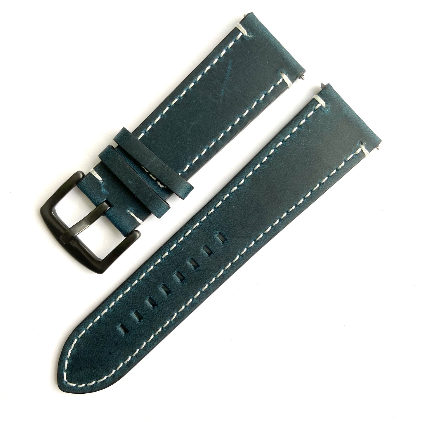 Leather Watch Band, Quick Release Strap, Retro Top Layer Cow Leather, Switch Spring Bar, 20mm, 22mm, 24mm Black Buckle, Ideal Choice For Gifts