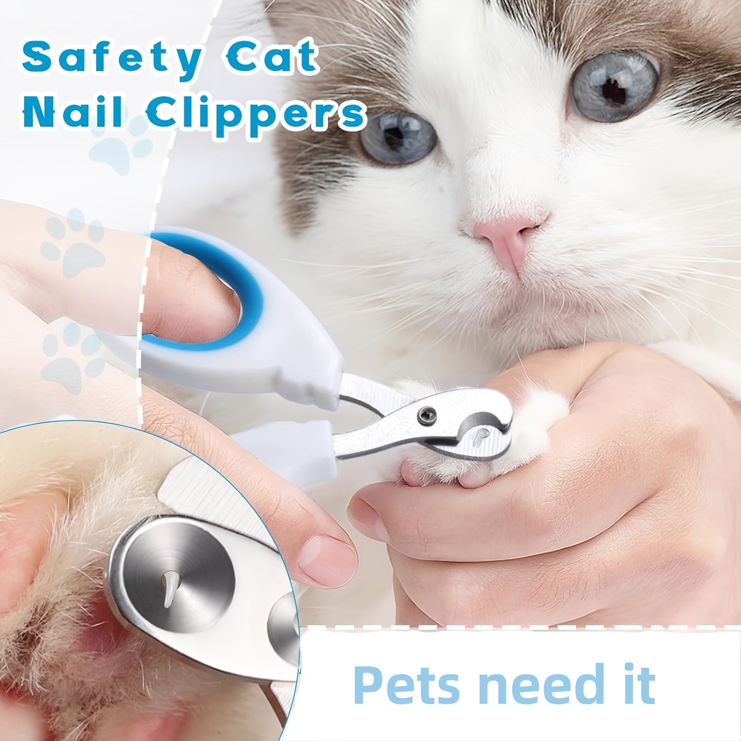 Cat Nail Clippers, Pet Nail Clippers Suitable For Small Cats And Dogs, Stainless Steel Dog Claw Clippers