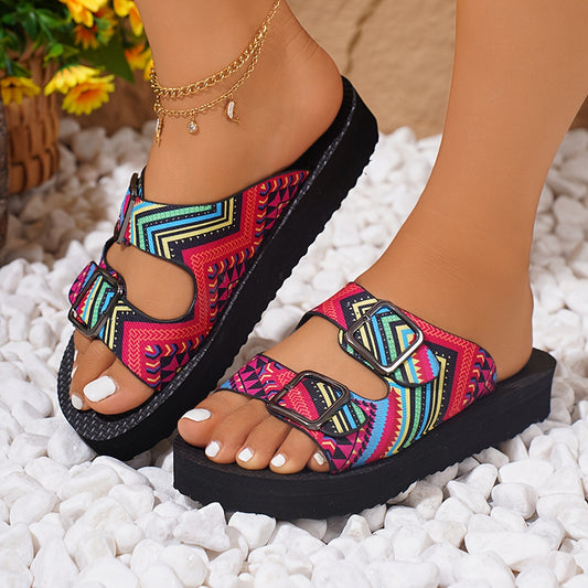 Women's Summer Flat Bottom Slippers Thick Sole Slippers for Women Outdoor