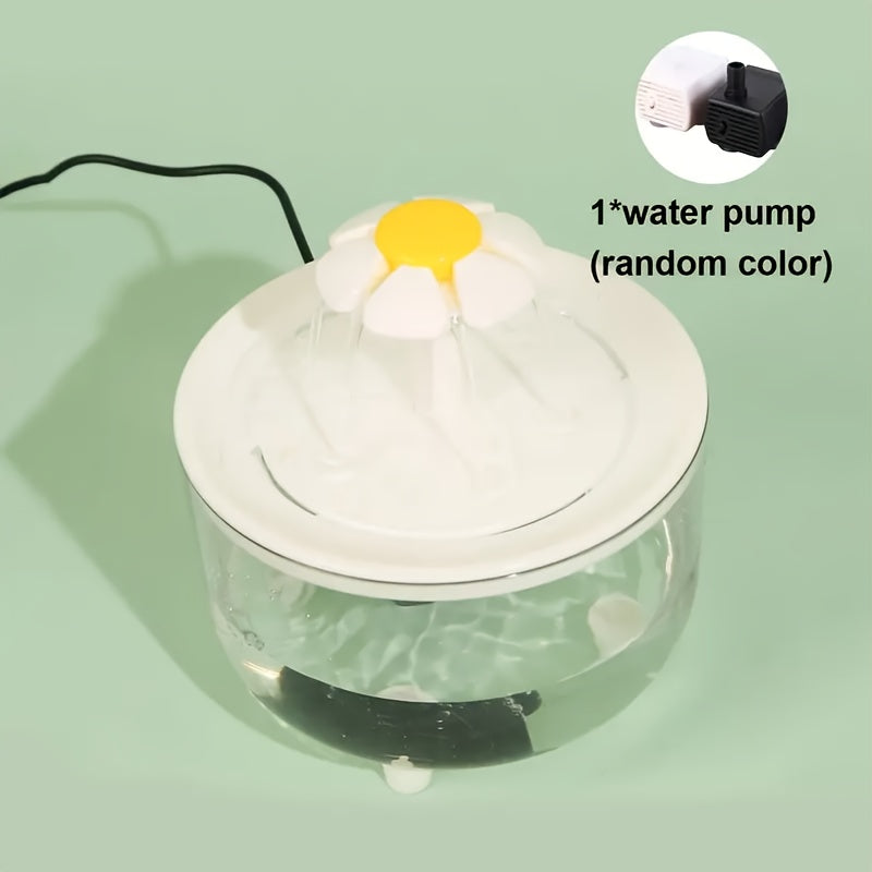 Whisper-Quiet Pet Fountain - Fountains with Automatic Recirculating System, USB Powered, 5V Low Voltage Operation, Food Grade PP Material, No Batteries Required for Cats and Dogs