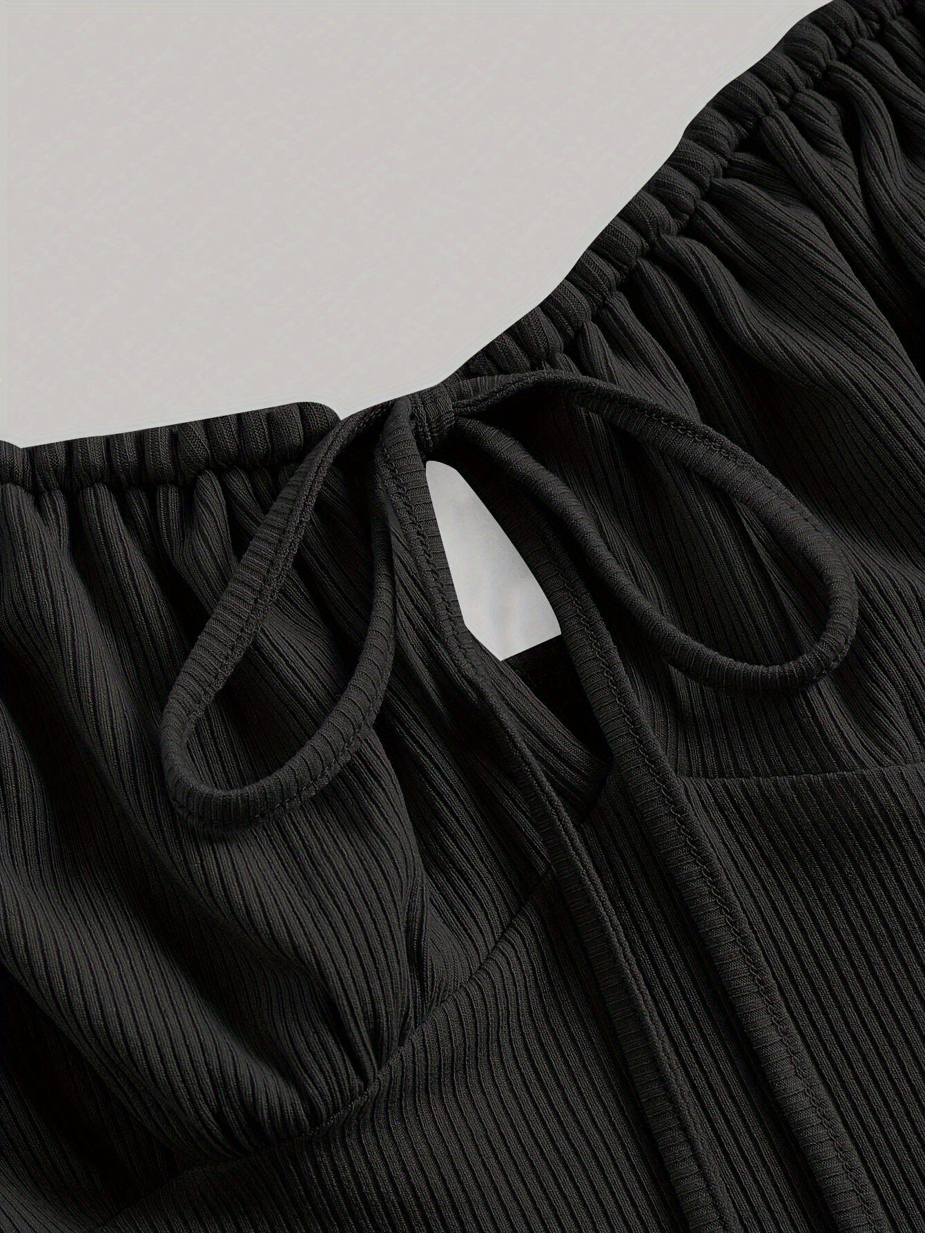 Lace Up Cut Out Ruched Dress
