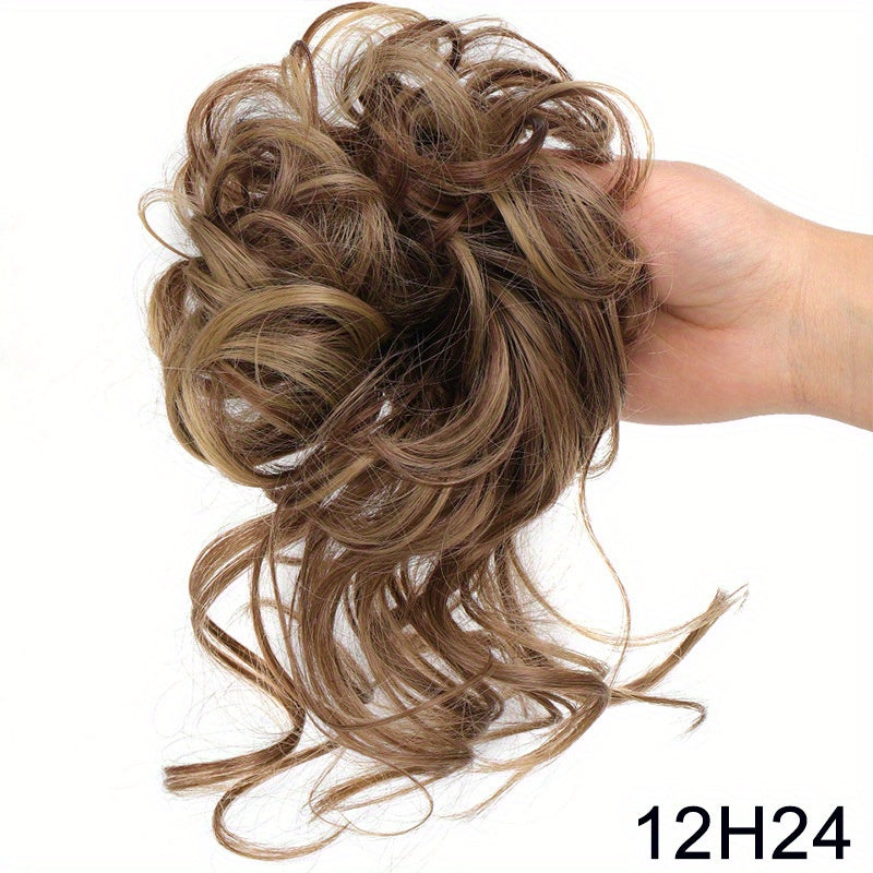 Easy-Attach Curly Bun Scrunchie