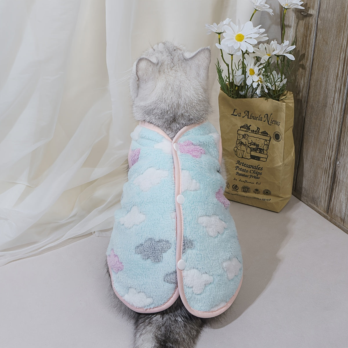 1pc Soft Warm Dog Vest, Plush Comfortable Pet Coat For Small And Medium Dogs Autumn And Winter Clothes For Indoor And Outdoor Wear