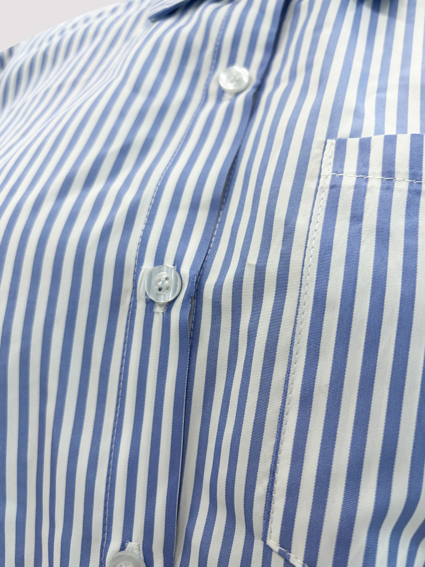 Vibrant Striped Button Up Crop Shirt - Women's Casual Blouses for Spring & Summer - Short Sleeve, Relaxed Fit, Soft Fabric, Perfect for Outdoor Activities