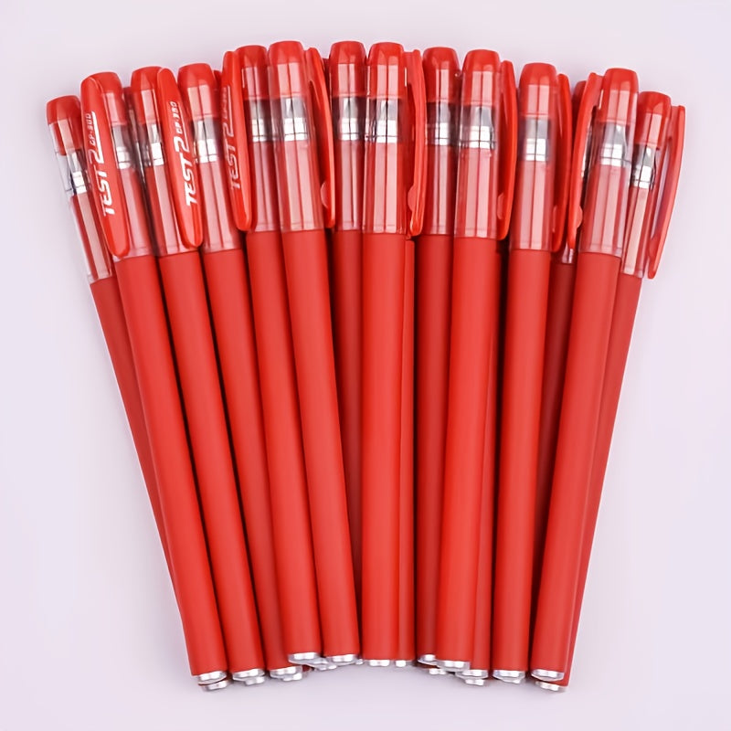 10-Piece Gel Pen Set: Perfect For Students, Exams, Office & School - Red, Black, Water & Carbon Pens!