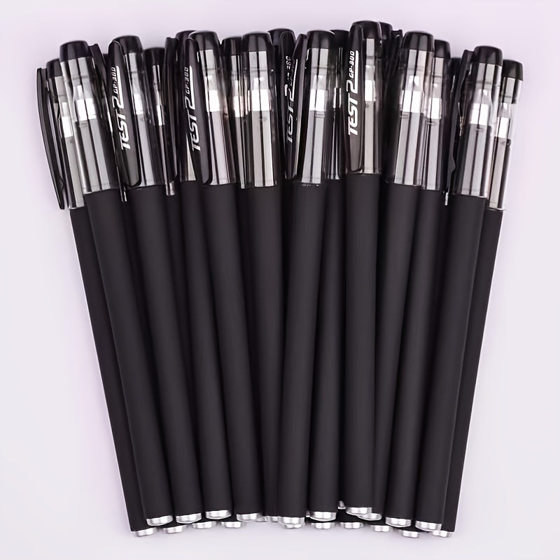 10-Piece Gel Pen Set: Perfect For Students, Exams, Office & School - Red, Black, Water & Carbon Pens!
