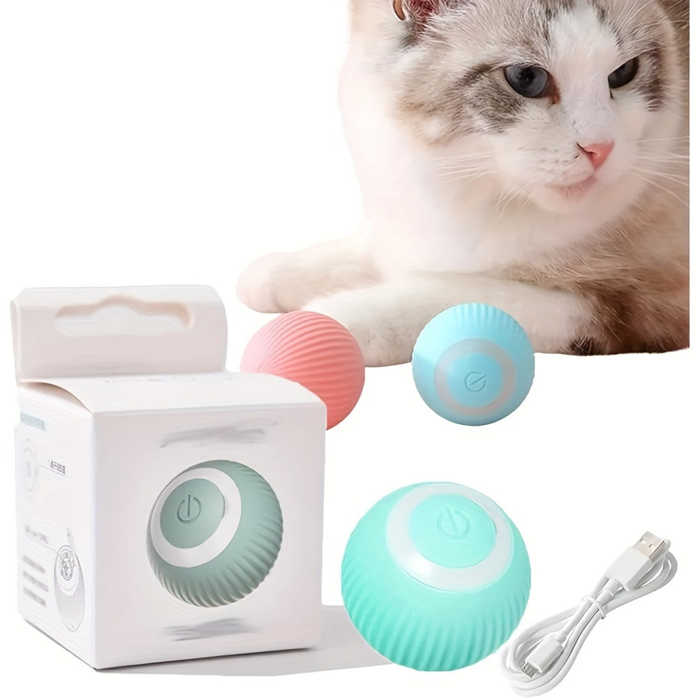 1pc Whisker Wonderland Smart Interactive Cat Toy - Automatic Rolling Ball, Stimulating Feline Fun, Exercise and Mental Stimulation for Your Feline Friend - Interactive Toys