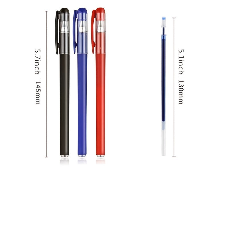 10-Piece Gel Pen Set: Perfect For Students, Exams, Office & School - Red, Black, Water & Carbon Pens!