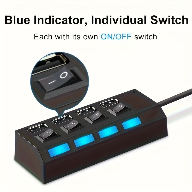 1pc 4-port/7-port USB Connector
