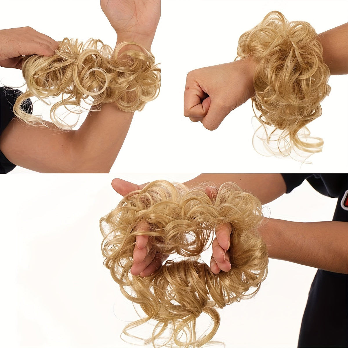 Easy-Attach Curly Bun Scrunchie