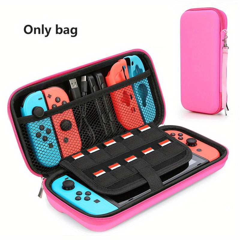 Waterproof Nintendo Switch Carry Case - Durable & Slim-Fit Hard Protection - Secure Storage for Console, Games, Accessories, and Controllers - Perfect for On-the-Go Gamers