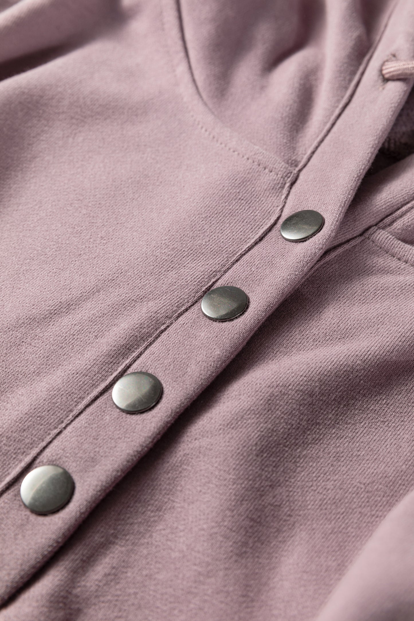 Valerian Button Drawstring Hooded Pullover and Casual Short Set