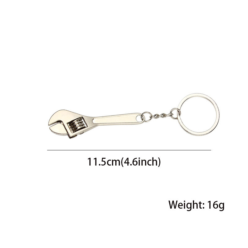1pc 11.5cm/4.6inch Mini Wrench Tool Keychain Wrench Key Ring Pendant Keychain Creative Mini Activity Wrench Keychain Wrench Keychain