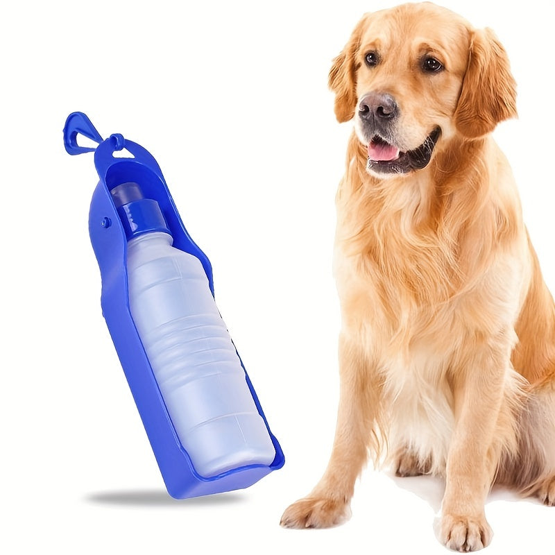 250ml/500ml Foldable Water Bottle For Dogs, Portable Plastic Water Dispenser Outdoor Dog Water Feeder