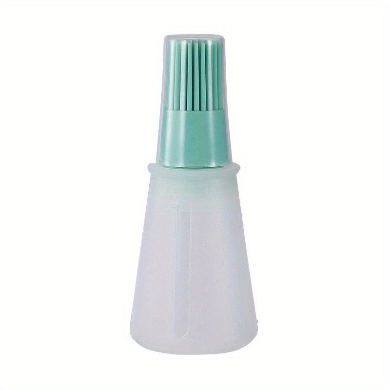 1pc Multi-Use Silicone Oil Brush and Dispenser - Easy-to-Clean, Leakproof, for Grilling, Baking & BBQ
