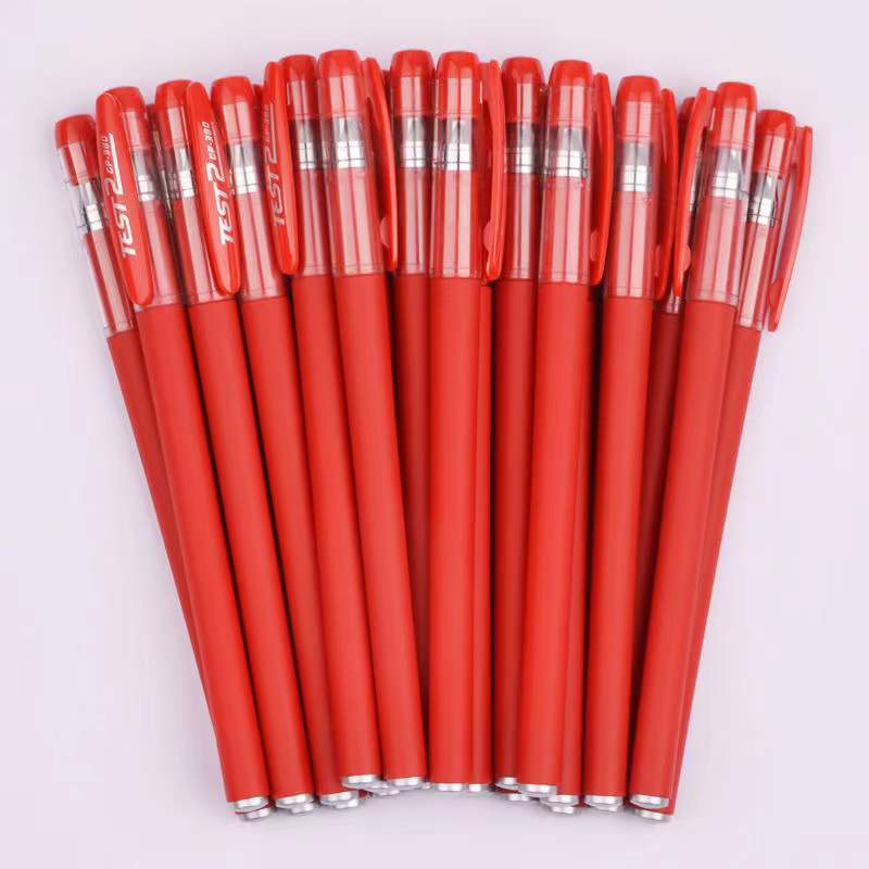 10-Piece Gel Pen Set: Perfect For Students, Exams, Office & School - Red, Black, Water & Carbon Pens!