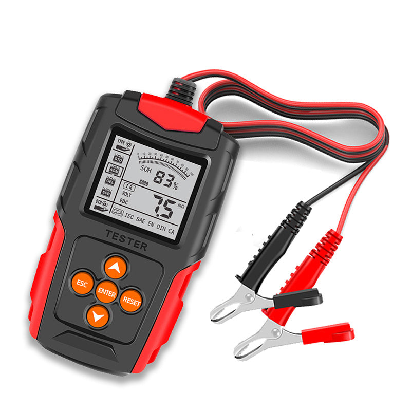 12v & 24v Battery Tester, Battery Analyzer Test Tool Digital Tester For Wet/GEL/SLA/Flooded/EFB/Lead-Acid/AGM