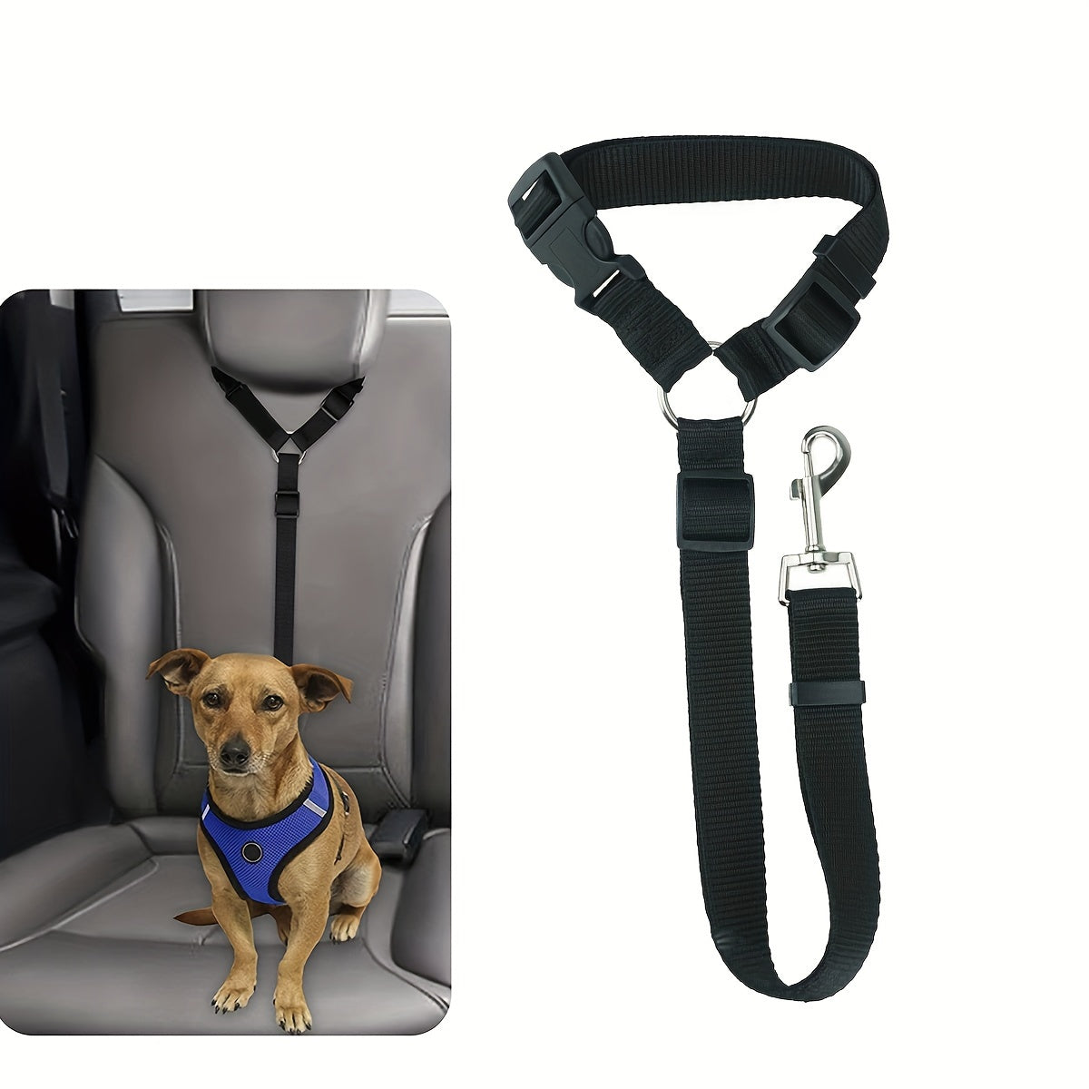 Secure Pet Car Tether Safety Leash - 1pc Dog Seat Belt Vehicle - Dog Seatbelt Bu