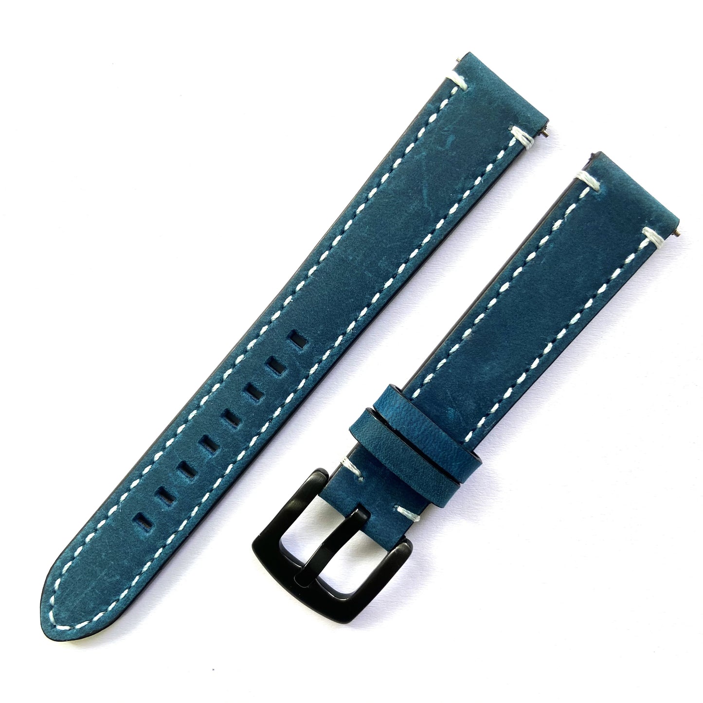 Leather Watch Band, Quick Release Strap, Retro Top Layer Cow Leather, Switch Spring Bar, 20mm, 22mm, 24mm Black Buckle, Ideal Choice For Gifts