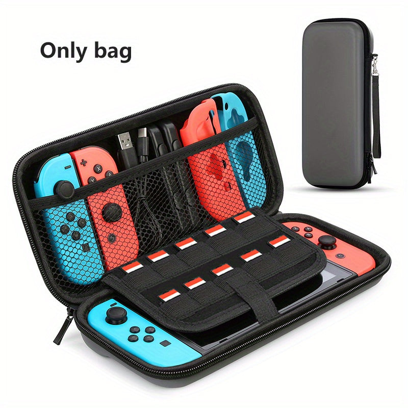 Waterproof Nintendo Switch Carry Case - Durable & Slim-Fit Hard Protection - Secure Storage for Console, Games, Accessories, and Controllers - Perfect for On-the-Go Gamers