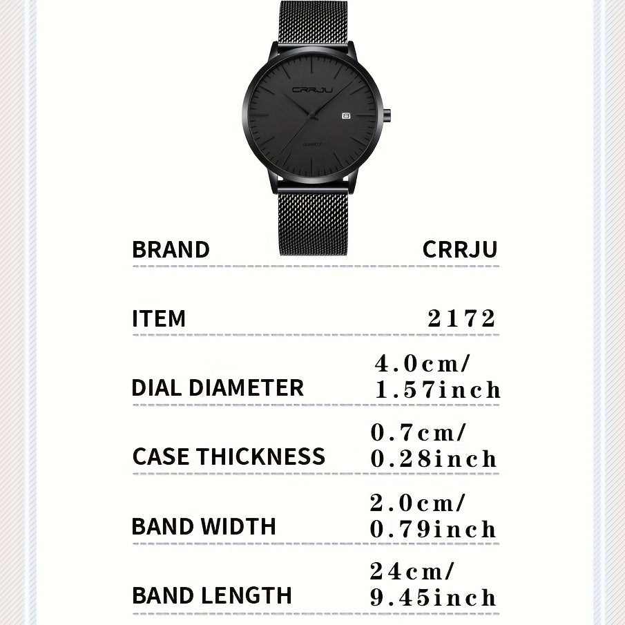 Men's Slim Quartz Watch