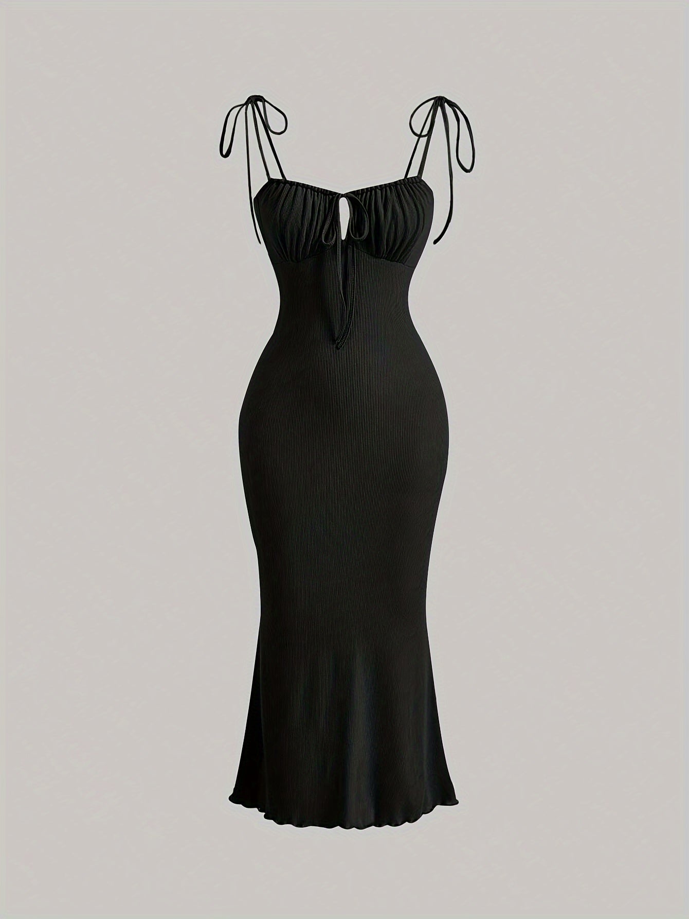 Lace Up Cut Out Ruched Dress