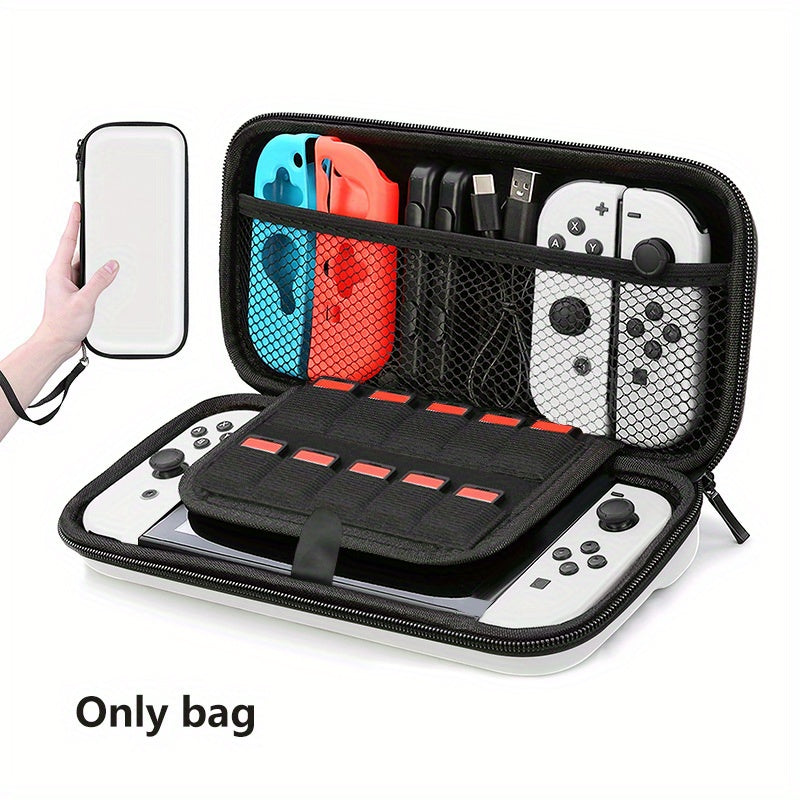 Waterproof Nintendo Switch Carry Case - Durable & Slim-Fit Hard Protection - Secure Storage for Console, Games, Accessories, and Controllers - Perfect for On-the-Go Gamers