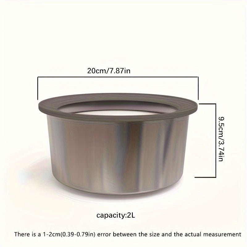 Stainless Steel Dog Water Bowl with Floating Disk Design, Anti-Spill Non-Wet Mouth Pet Drinking Bowl, Slow Feeder Water Dispenser for Dogs, Portable for Vehicle/Outdoor/Indoor Use