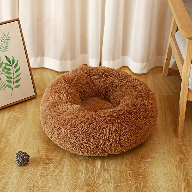 Pet Cat Nest, Solid Color Plush Cat Nest, Cat Mat, Suitable For Dogs And Cats Indoor Use