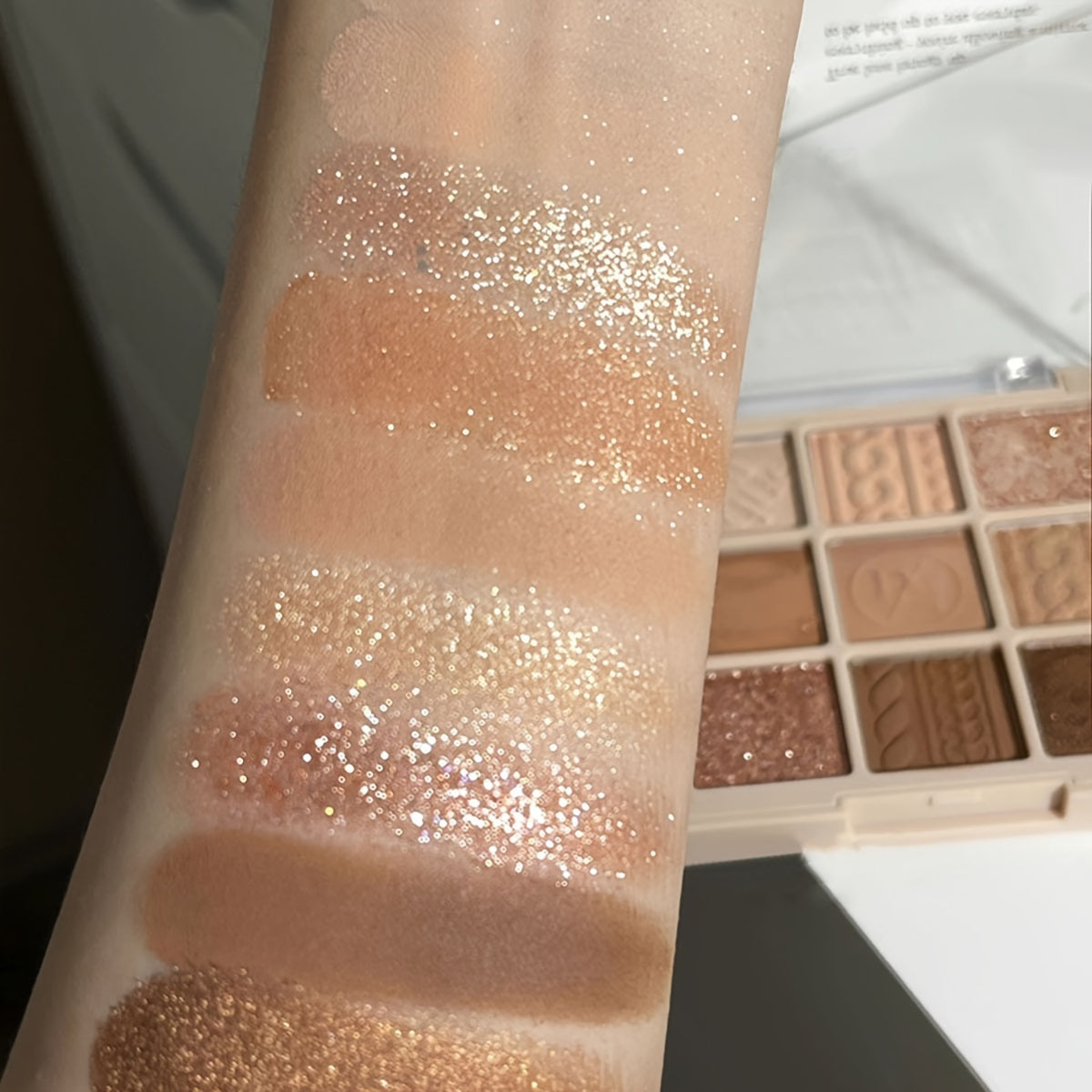 9-color Eyeshadow Palette Low Saturated Matte Pearly Glitter Velvet Texture Brown Color Taro Milk Tea Nude Pink Purple Eyeshadow Waterproof And Long-lasting Makeup