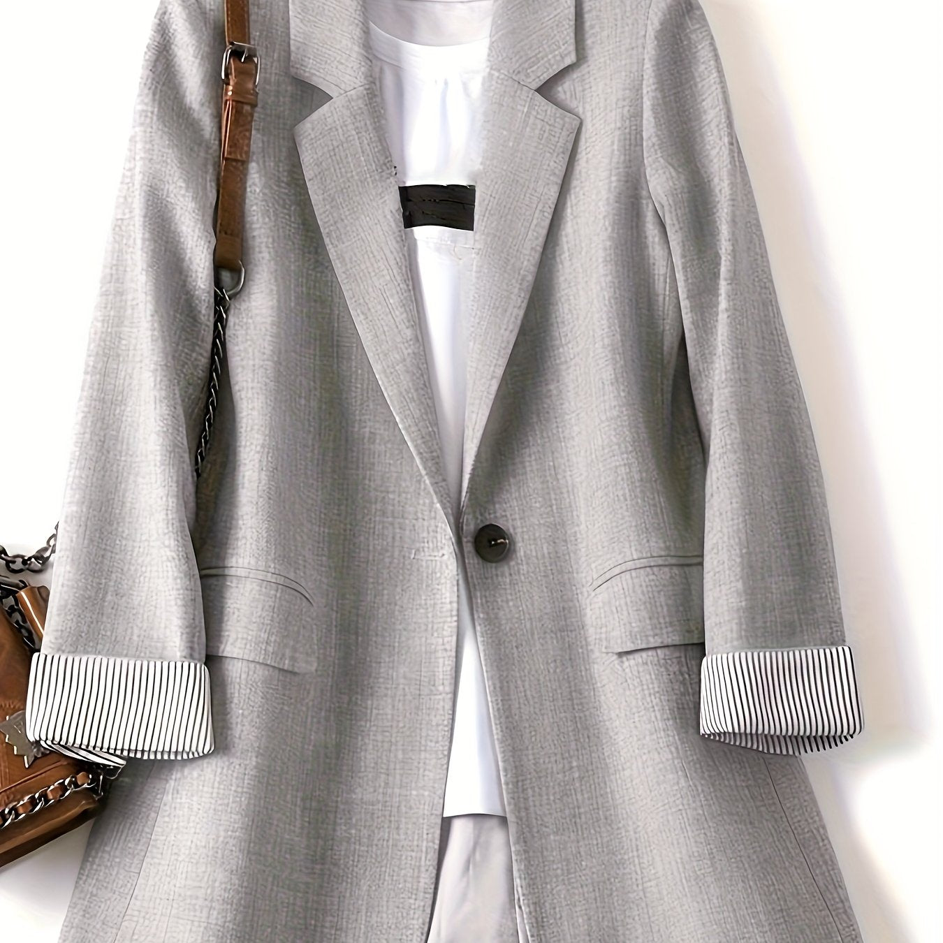 Internet Celebrity Women's Loose-Fit Casual Jacket for Spring and Autumn, Small Suit Top