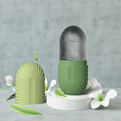 Ice Face Roller, Ice Roller for Face & Eye Puffiness Relief, Facial Massager Contour And Enhance Skin Care & Glow, Ice Facial Roller Mold Cube, Reusable & Leakproof, Facial Massage, Skin Care