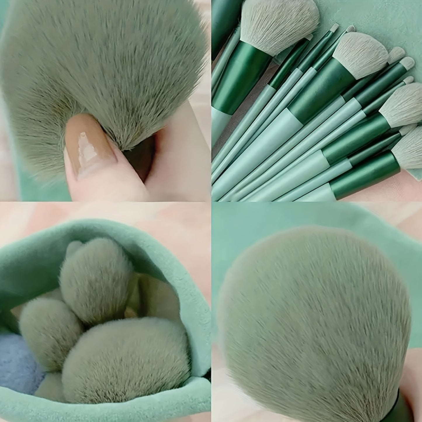 13pcs Makeup Brushes Soft Fluffy Professional Foundation Blush Powder Eyeshadow Kabuki Blending Makeup Brush Beauty Tools Valentine's Day Birthday Gift for Girlfriend