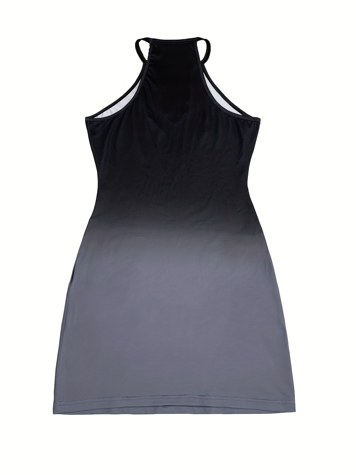 Women's Sexy Gradient Color-Changing Off-Shoulder Dress - High Elasticity Fitted Summer Dress with Cut-Out Details, Machine Washable for Casual & Evening Outfits, Tight Fitted Dress, Outfit Changes, Evening Wear, Straps Neckl